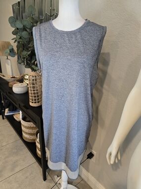 Athleta Heather Gray Sleeveless Mini Dress